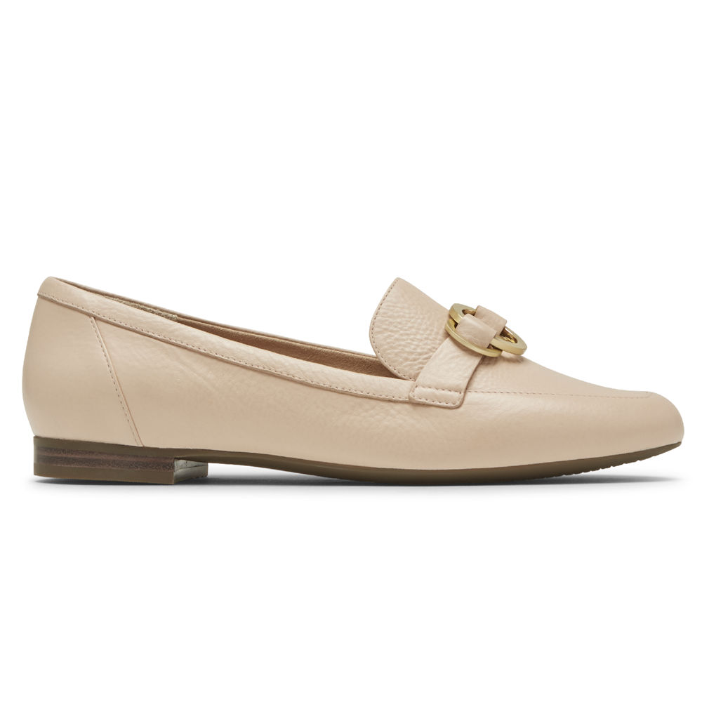 Mocasines Rockport Mujer Mexico - Total Motion Tavia Ring Beige - MGXUF2731